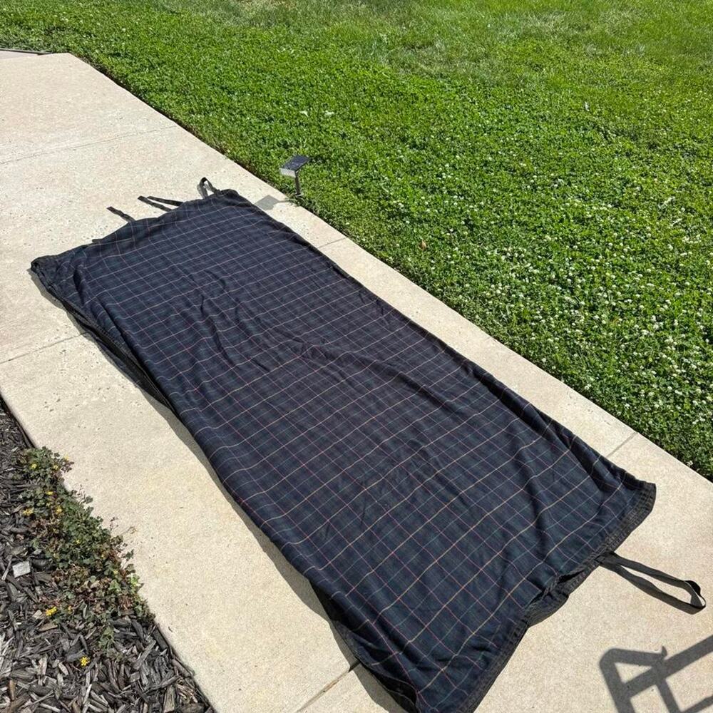 Equine textiles plaid horse cooler